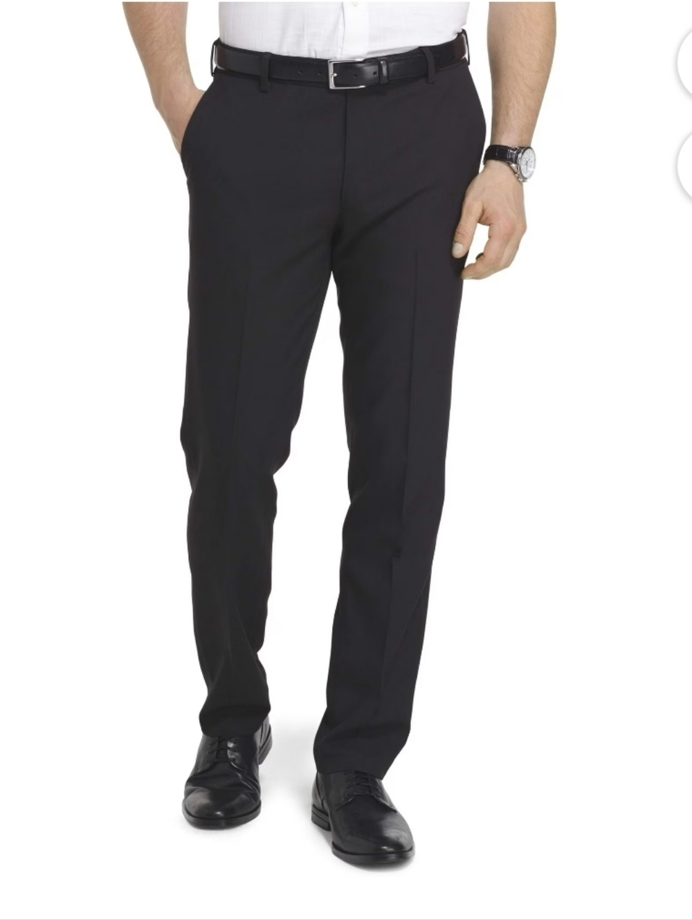Van Heusen Black Kid's Dress Pants - Slim